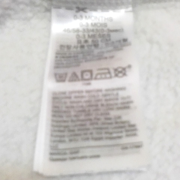 Baby Gap zipper front grey hoodie US 0-3M - Picture 5 of 5